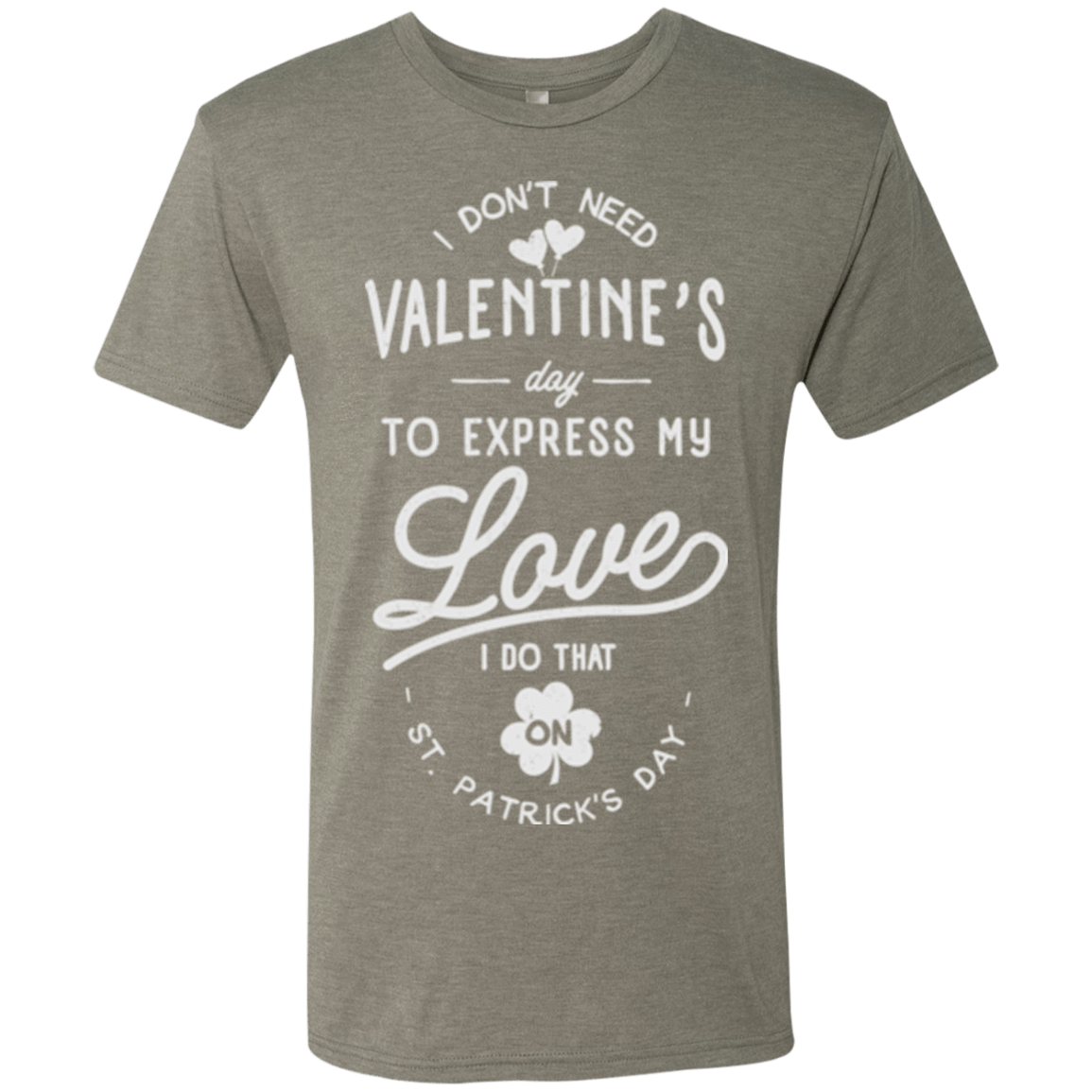 T-Shirts Venetian Grey / Small Valentine's Day Men's Triblend T-Shirt