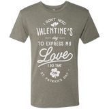 T-Shirts Venetian Grey / Small Valentine's Day Men's Triblend T-Shirt