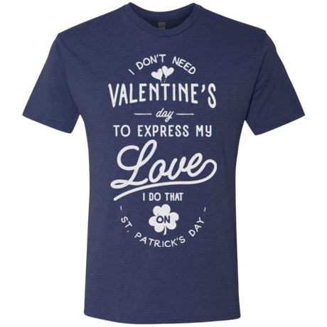 T-Shirts Vintage Navy / Small Valentine's Day Men's Triblend T-Shirt