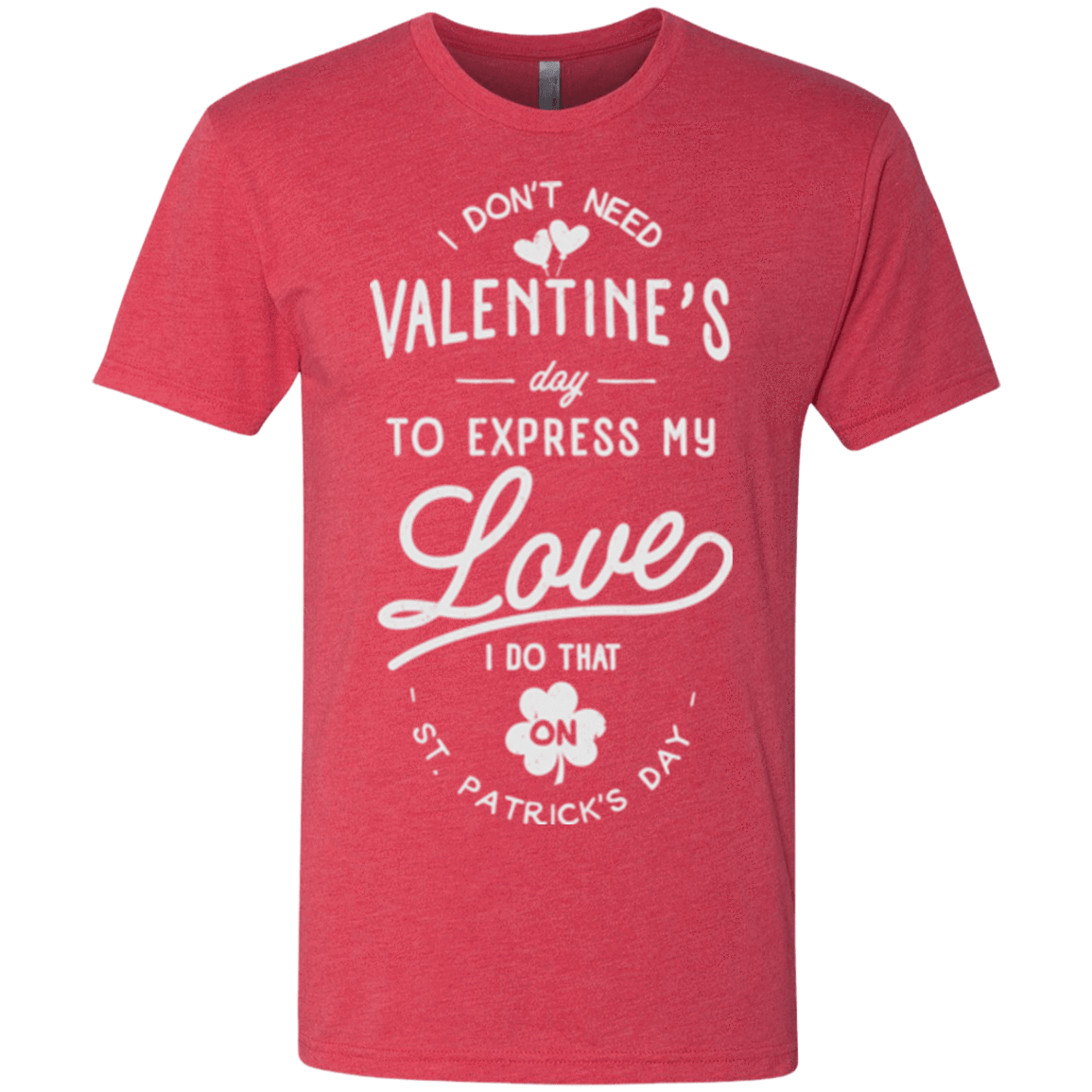 T-Shirts Vintage Red / Small Valentine's Day Men's Triblend T-Shirt
