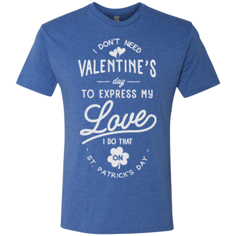 T-Shirts Vintage Royal / Small Valentine's Day Men's Triblend T-Shirt
