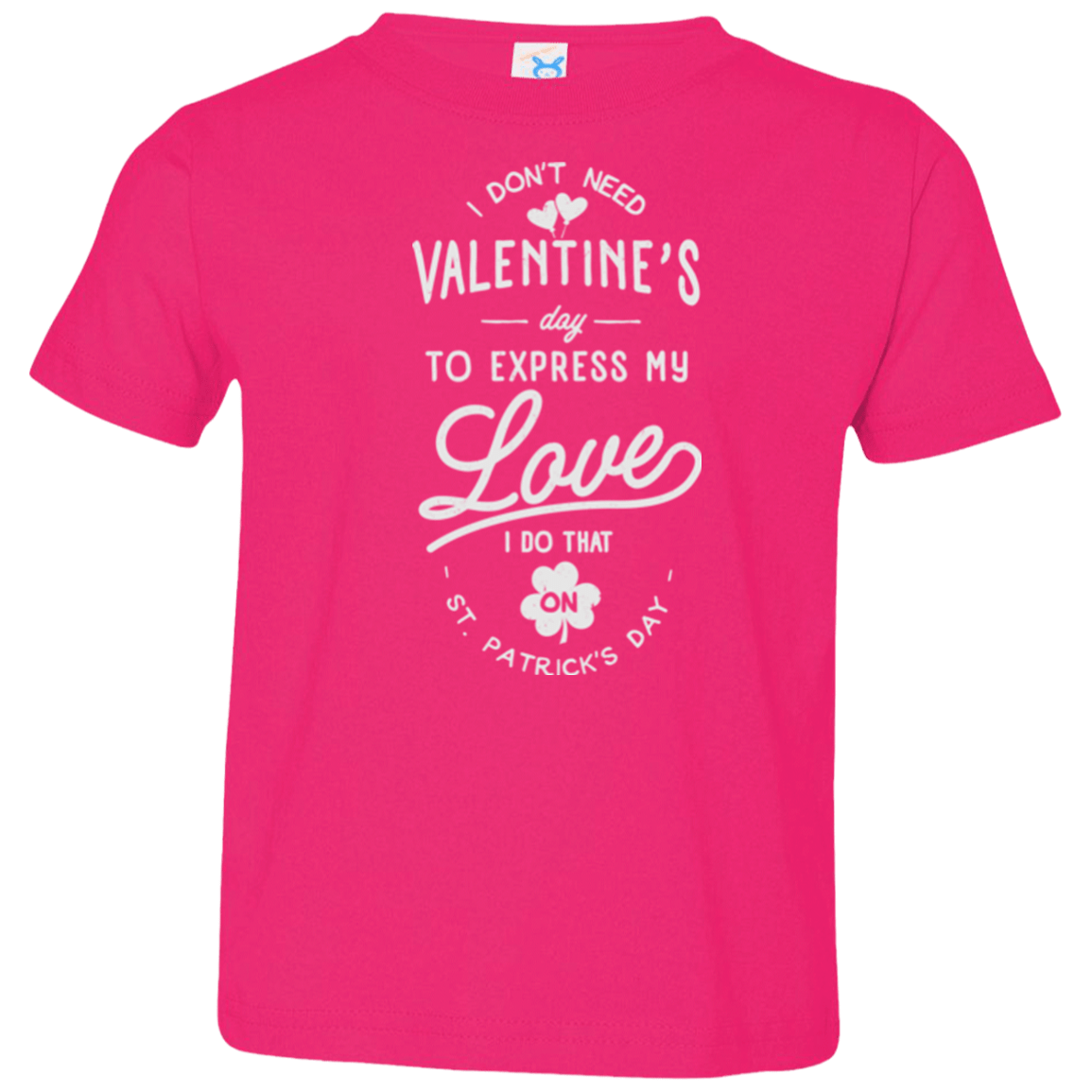 T-Shirts Hot Pink / 2T Valentine's Day Toddler Premium T-Shirt