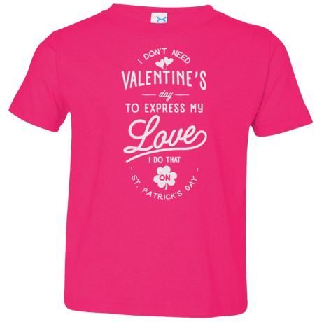 T-Shirts Hot Pink / 2T Valentine's Day Toddler Premium T-Shirt