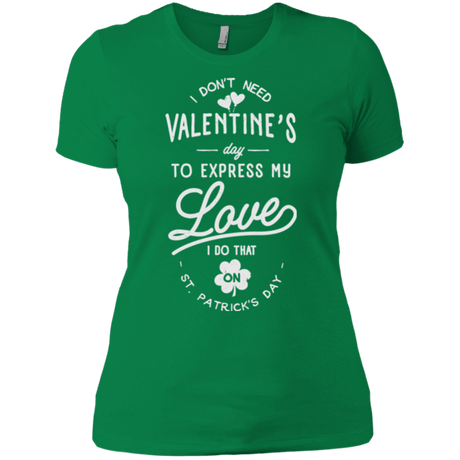 T-Shirts Kelly Green / X-Small Valentine's Day Women's Premium T-Shirt