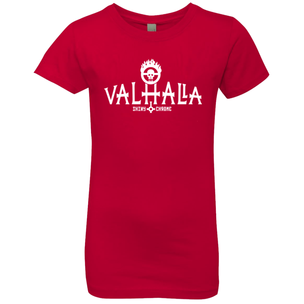 T-Shirts Red / YXS Valhalla Shiny & Chrome Girls Premium T-Shirt