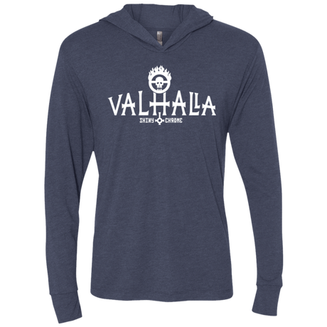 T-Shirts Vintage Navy / X-Small Valhalla Shiny & Chrome Triblend Long Sleeve Hoodie Tee