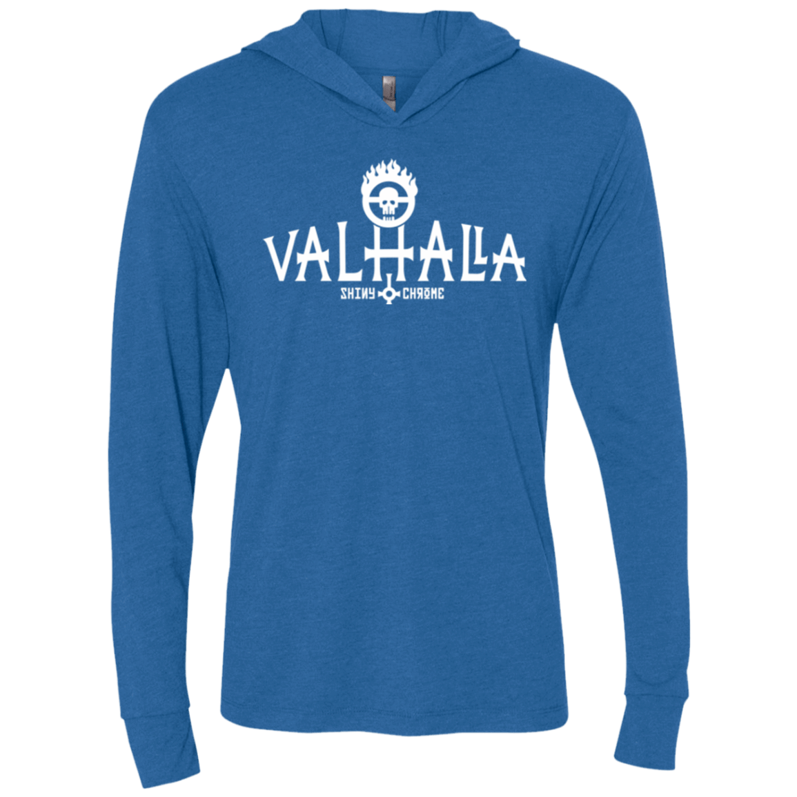 T-Shirts Vintage Royal / X-Small Valhalla Shiny & Chrome Triblend Long Sleeve Hoodie Tee