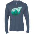 T-Shirts Indigo / X-Small Valley of the fallen stars Triblend Long Sleeve Hoodie Tee