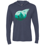 T-Shirts Vintage Navy / X-Small Valley of the fallen stars Triblend Long Sleeve Hoodie Tee