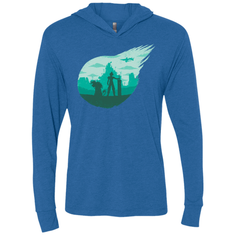 T-Shirts Vintage Royal / X-Small Valley of the fallen stars Triblend Long Sleeve Hoodie Tee