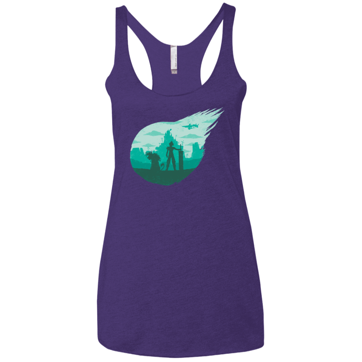T-Shirts Purple / X-Small Valley of the fallen stars Women's Triblend Racerback Tank