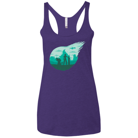 T-Shirts Purple / X-Small Valley of the fallen stars Women's Triblend Racerback Tank
