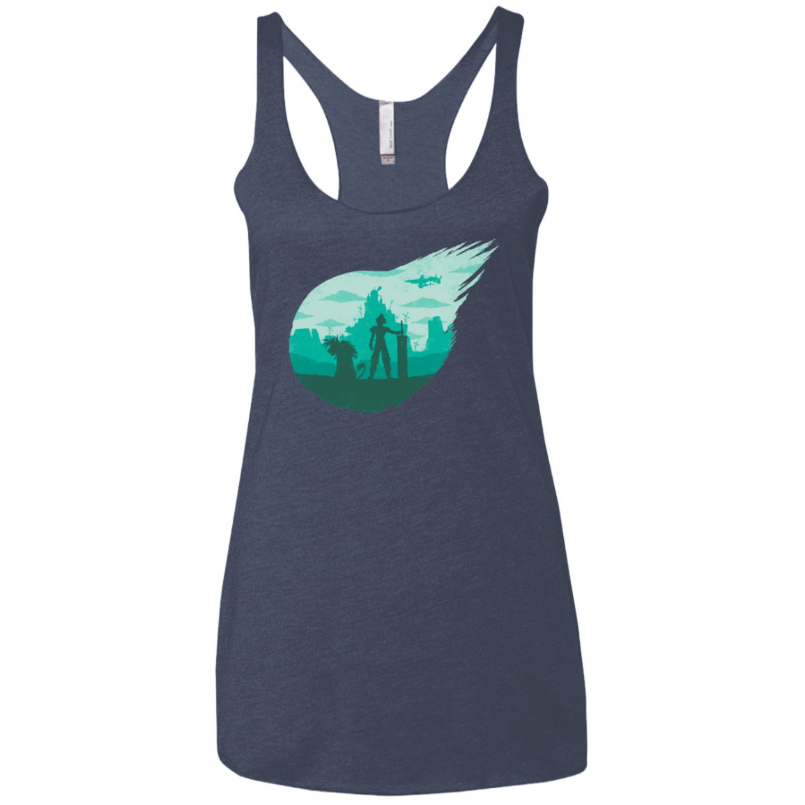T-Shirts Vintage Navy / X-Small Valley of the fallen stars Women's Triblend Racerback Tank
