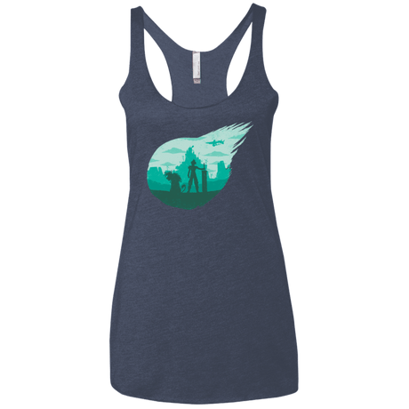 T-Shirts Vintage Navy / X-Small Valley of the fallen stars Women's Triblend Racerback Tank