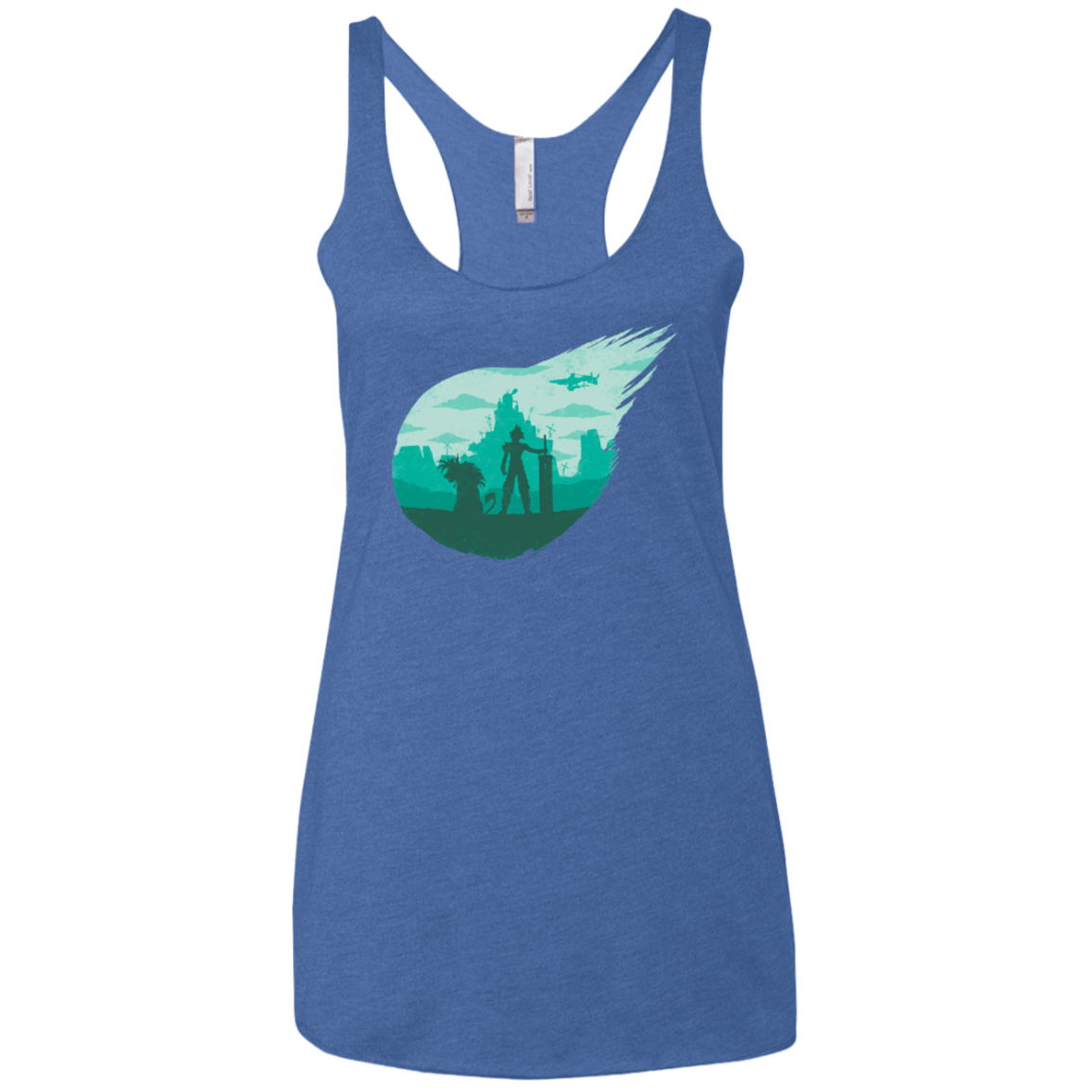 T-Shirts Vintage Royal / X-Small Valley of the fallen stars Women's Triblend Racerback Tank