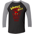 T-Shirts Vintage Black/Premium Heather / X-Small Vampire Killer Punk Men's Triblend 3/4 Sleeve