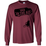 T-Shirts Maroon / YS Van in the Air Youth Long Sleeve T-Shirt