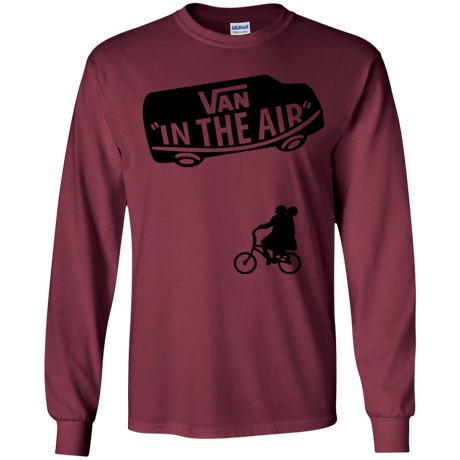 T-Shirts Maroon / YS Van in the Air Youth Long Sleeve T-Shirt