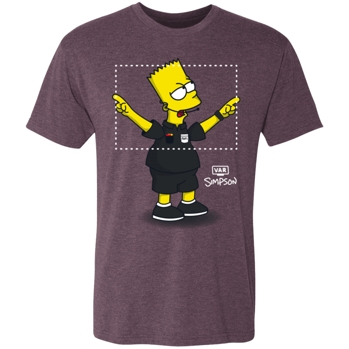 T-Shirts Vintage Purple / S VAR Simpson Men's Triblend T-Shirt
