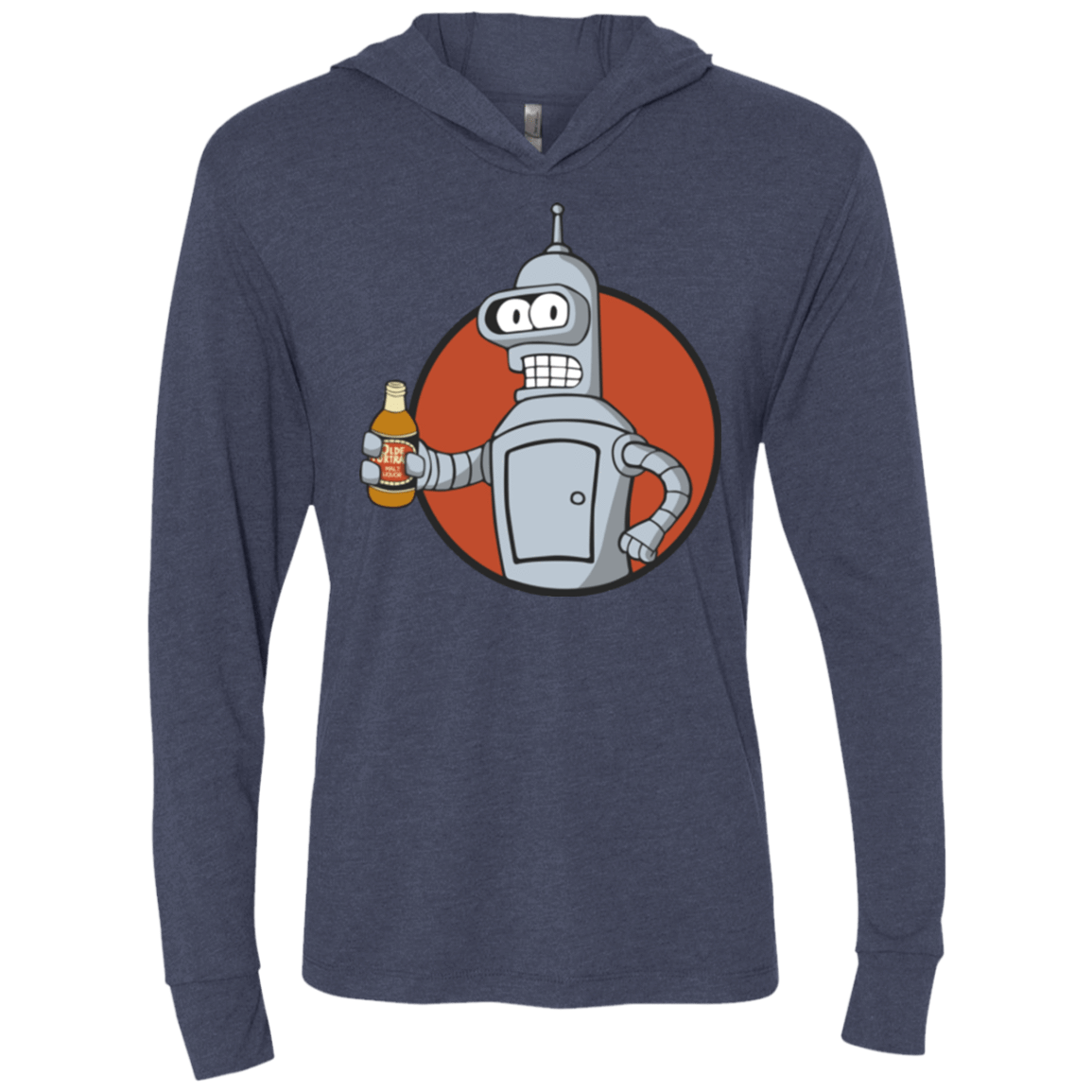 T-Shirts Vintage Navy / X-Small Vault bot Triblend Long Sleeve Hoodie Tee