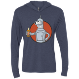 T-Shirts Vintage Navy / X-Small Vault bot Triblend Long Sleeve Hoodie Tee