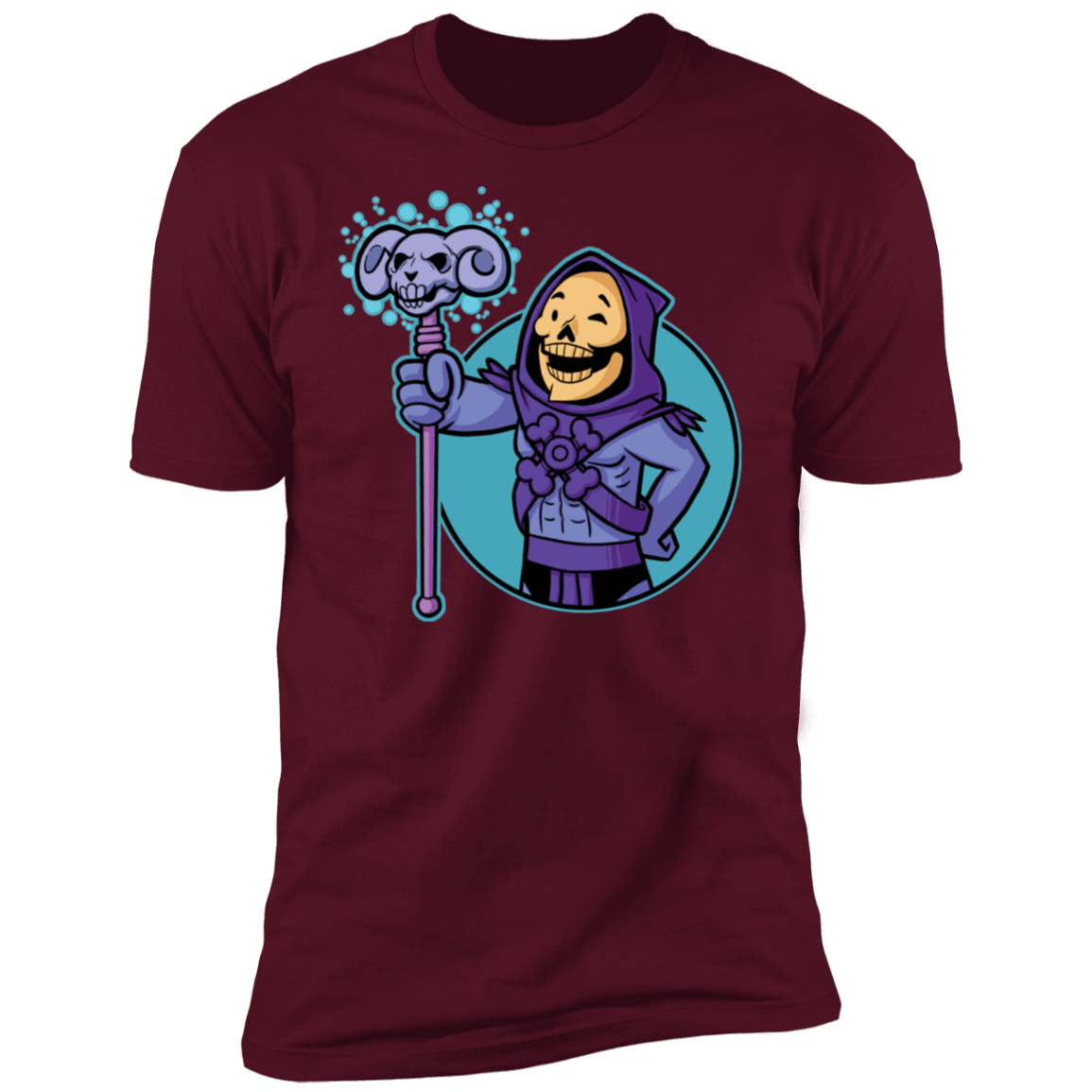 T-Shirts Maroon / S Vault Skeletor Men's Premium T-Shirt