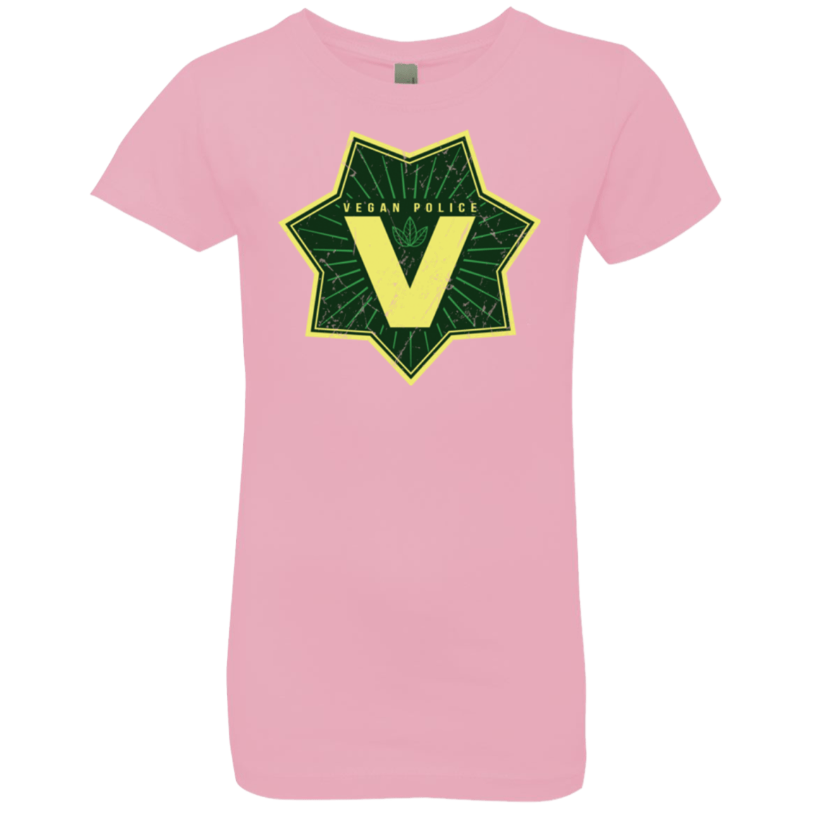 T-Shirts Light Pink / YXS Vegan Police Girls Premium T-Shirt