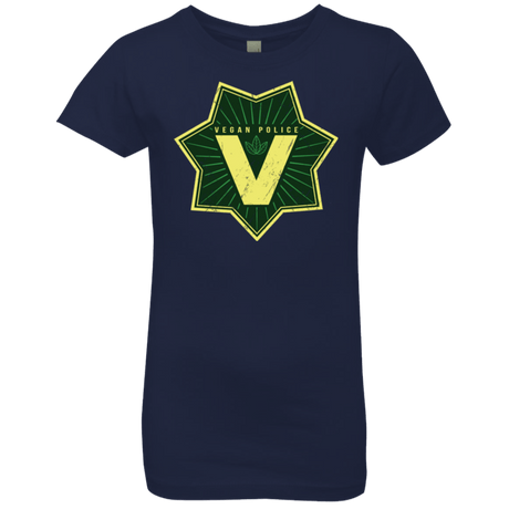 T-Shirts Midnight Navy / YXS Vegan Police Girls Premium T-Shirt