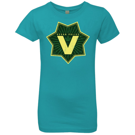 T-Shirts Tahiti Blue / YXS Vegan Police Girls Premium T-Shirt