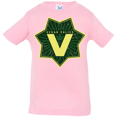 T-Shirts Pink / 6 Months Vegan Police Infant PremiumT-Shirt