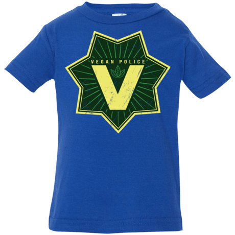 T-Shirts Royal / 6 Months Vegan Police Infant PremiumT-Shirt
