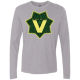 T-Shirts Heather Grey / Small Vegan Police Men's Premium Long Sleeve