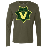 T-Shirts Military Green / Small Vegan Police Men's Premium Long Sleeve