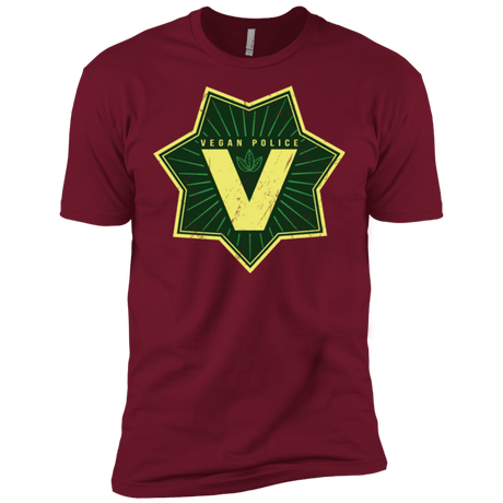 T-Shirts Cardinal / X-Small Vegan Police Men's Premium T-Shirt