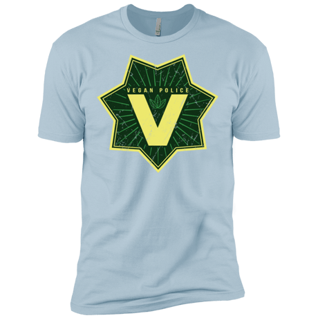 T-Shirts Light Blue / X-Small Vegan Police Men's Premium T-Shirt