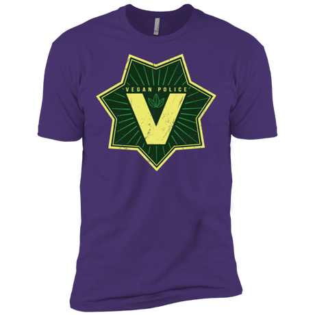 T-Shirts Purple / X-Small Vegan Police Men's Premium T-Shirt