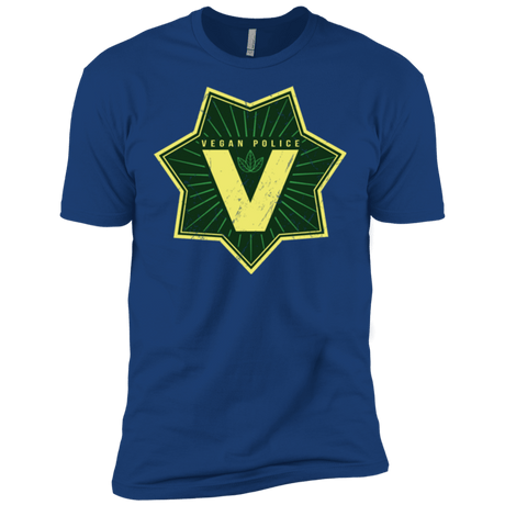 T-Shirts Royal / X-Small Vegan Police Men's Premium T-Shirt