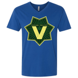 T-Shirts Royal / X-Small Vegan Police Men's Premium V-Neck