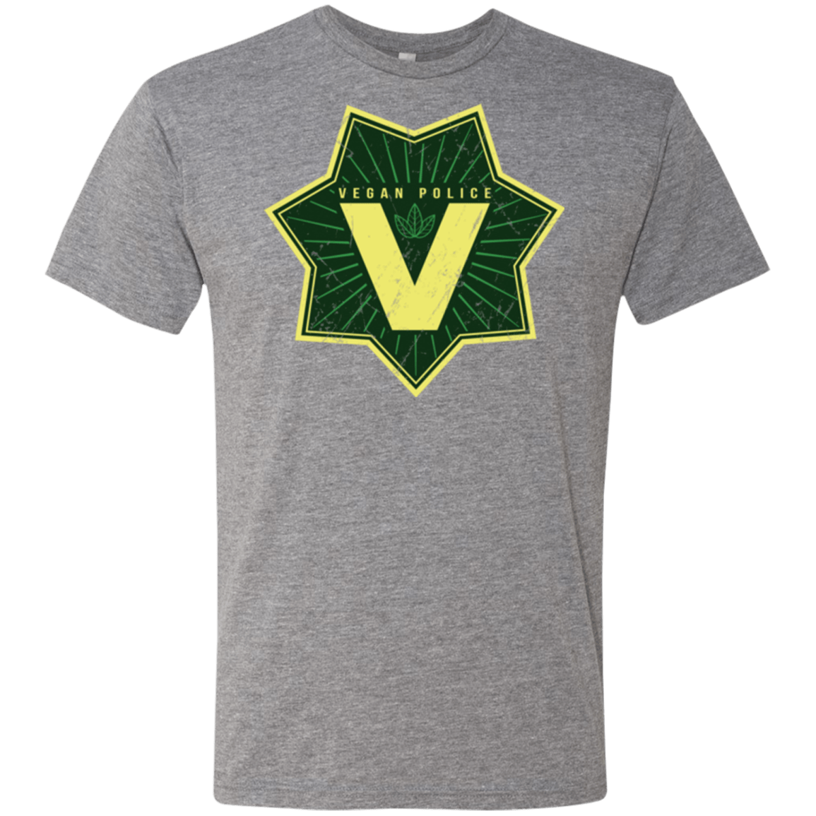 T-Shirts Premium Heather / Small Vegan Police Men's Triblend T-Shirt