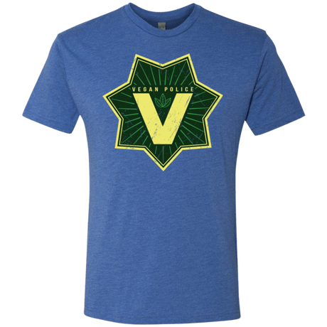 T-Shirts Vintage Royal / Small Vegan Police Men's Triblend T-Shirt