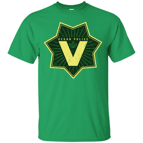 T-Shirts Irish Green / Small Vegan Police T-Shirt