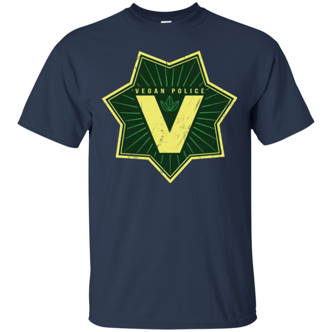 T-Shirts Navy / Small Vegan Police T-Shirt
