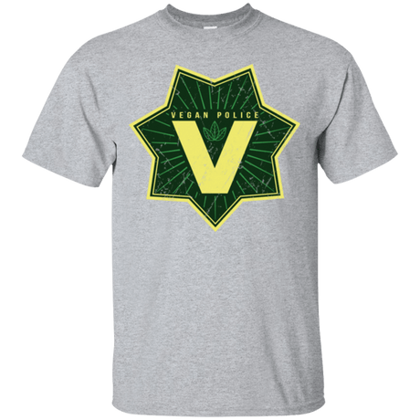 T-Shirts Sport Grey / Small Vegan Police T-Shirt