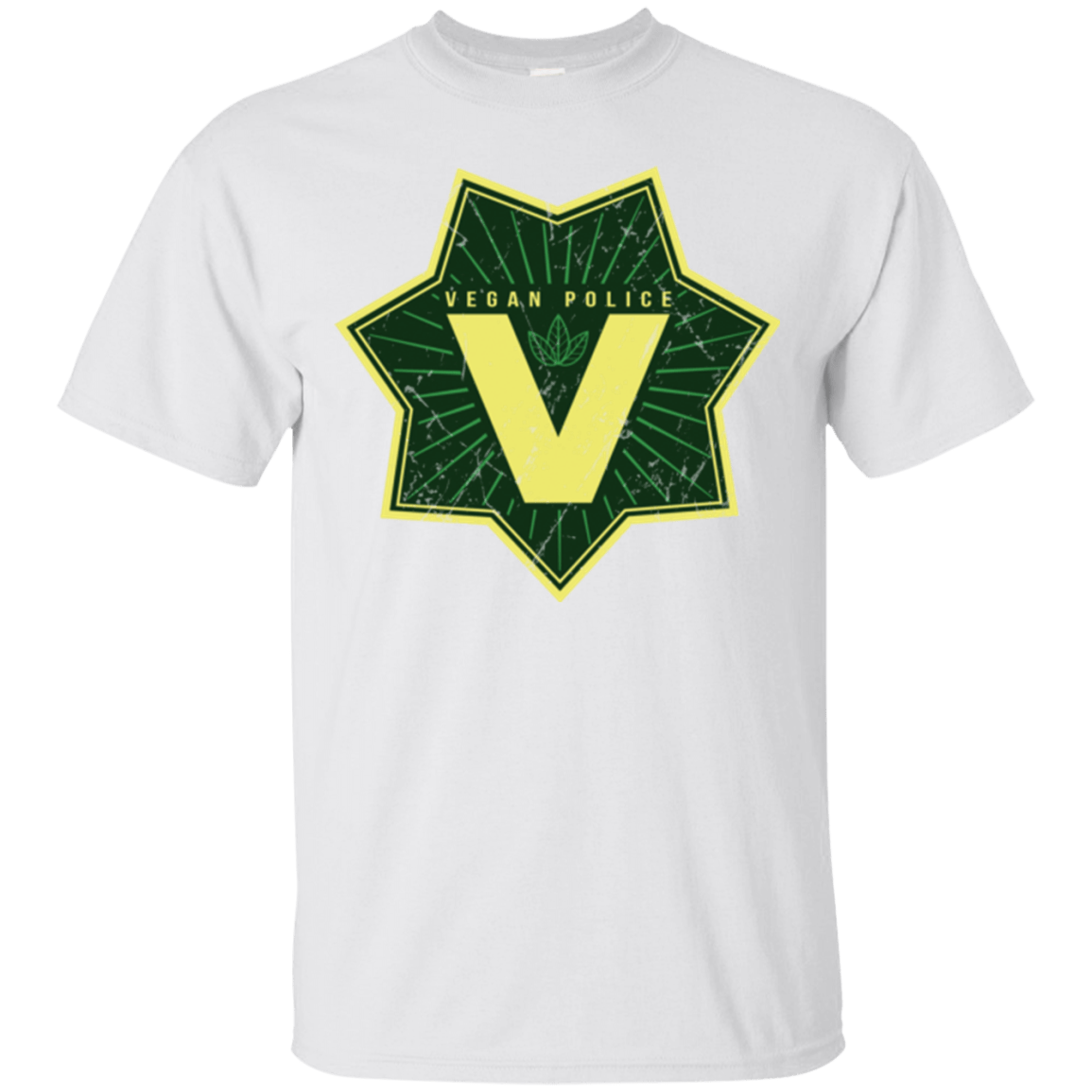 T-Shirts White / Small Vegan Police T-Shirt