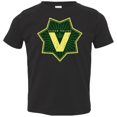 T-Shirts Black / 2T Vegan Police Toddler Premium T-Shirt