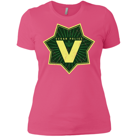 T-Shirts Hot Pink / X-Small Vegan Police Women's Premium T-Shirt
