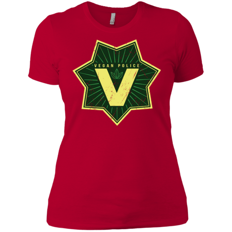 T-Shirts Red / X-Small Vegan Police Women's Premium T-Shirt