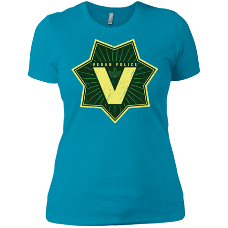 T-Shirts Turquoise / X-Small Vegan Police Women's Premium T-Shirt