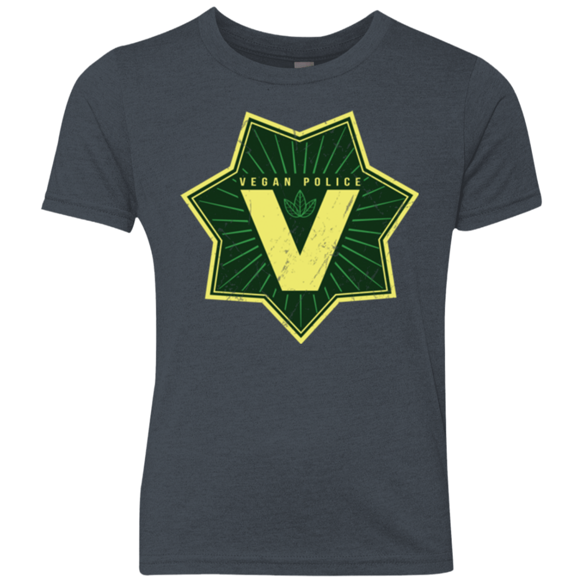 T-Shirts Vintage Navy / YXS Vegan Police Youth Triblend T-Shirt