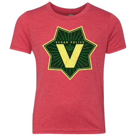 T-Shirts Vintage Red / YXS Vegan Police Youth Triblend T-Shirt
